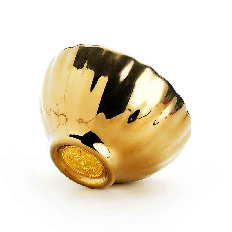 Vivid Gold Jian Zhan- Kiln Temmoku
