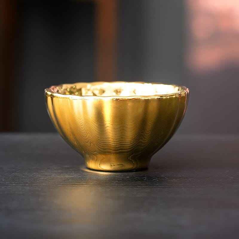 Vivid Gold Jian Zhan- Kiln Temmoku