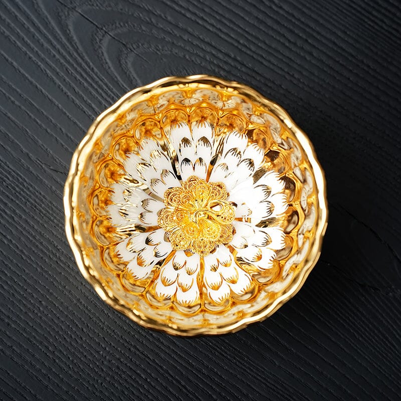 Vivid Gold Jian Zhan- Kiln Temmoku