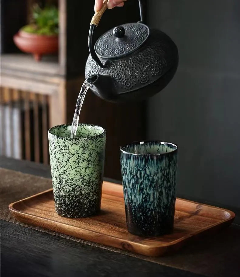 Waterfall -jian zhan Kiln Temmoku  glaze