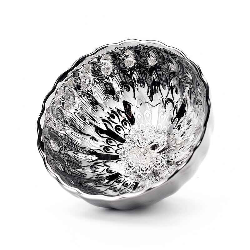 Vivid Silver Jian Zhan- Kiln Temmoku