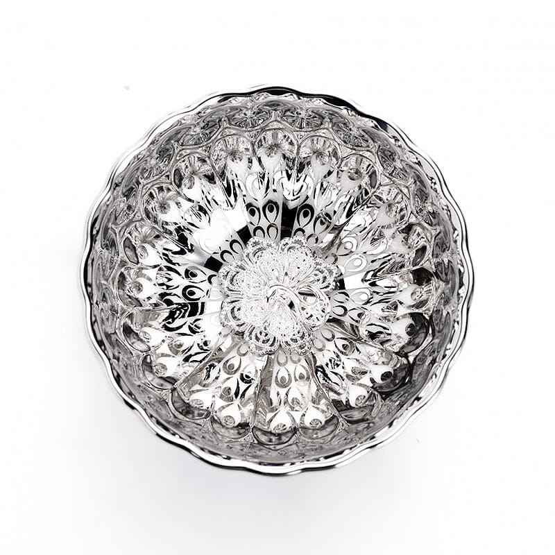 Vivid Silver Jian Zhan- Kiln Temmoku