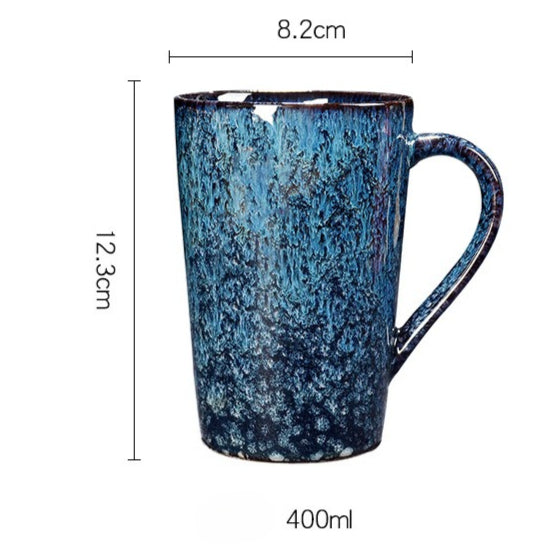 Reactive Glaze  Mugs -jian zhan Kiln Temmoku  glaze