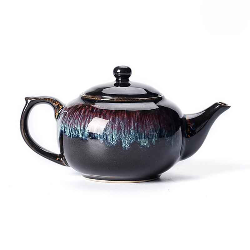 Galaxy Teapot Jian Zhan- Kiln Temmoku