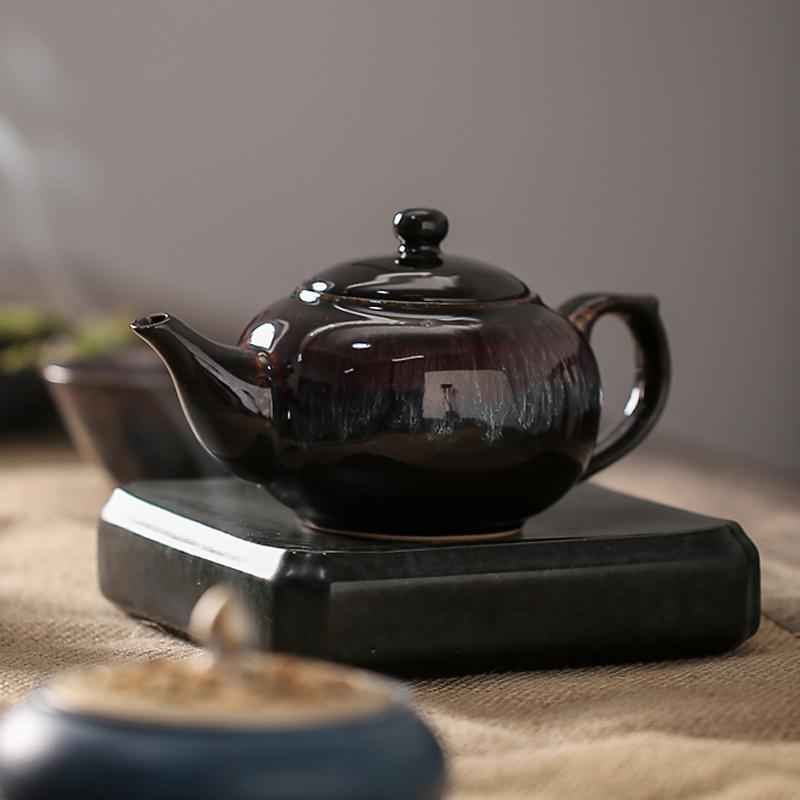 Galaxy Teapot Jian Zhan- Kiln Temmoku