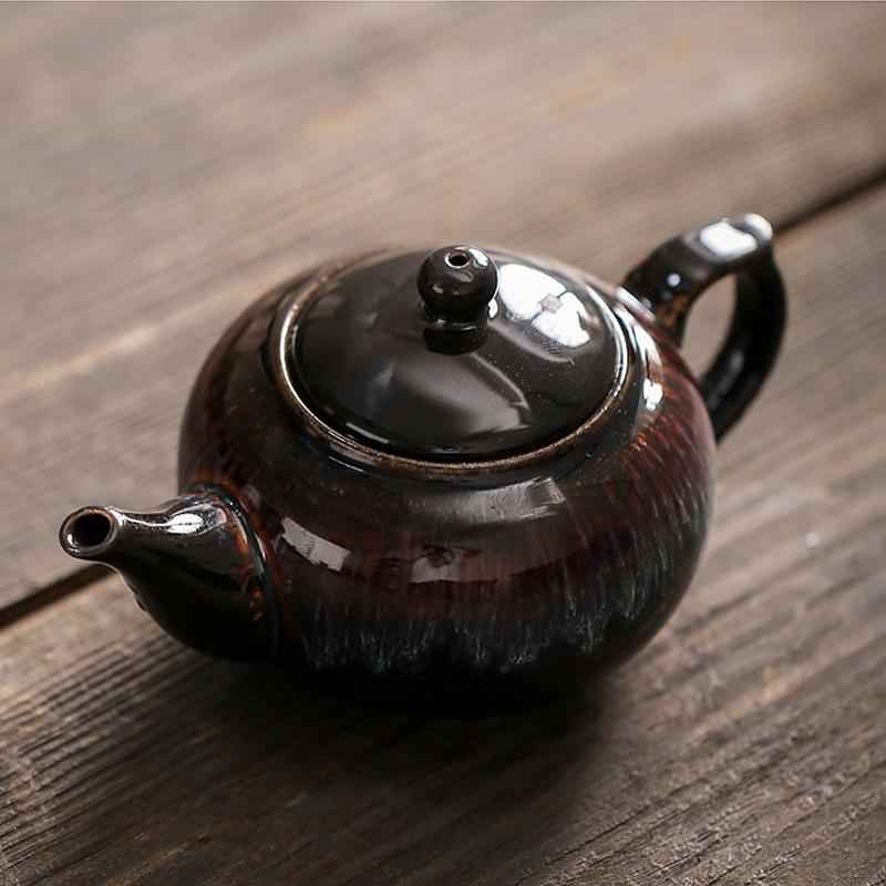 Galaxy Teapot Jian Zhan- Kiln Temmoku