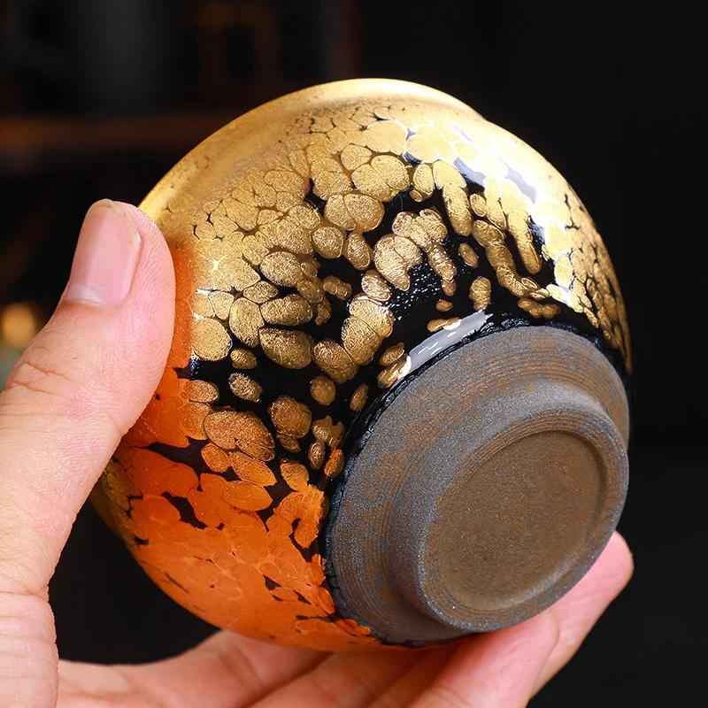 Gold Jian Zhan- Kiln Temmoku