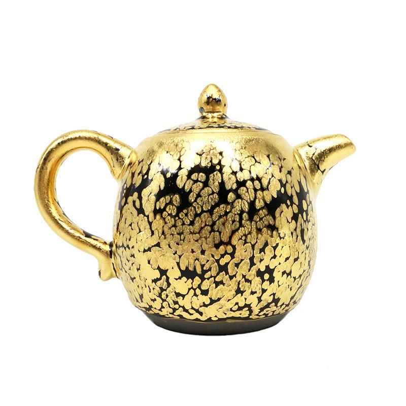Gold Teapot Jian Zhan- Kiln Temmoku