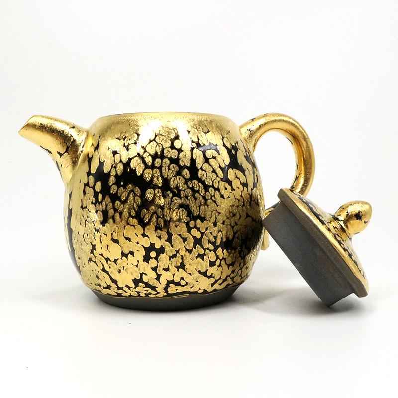 Gold Teapot Jian Zhan- Kiln Temmoku