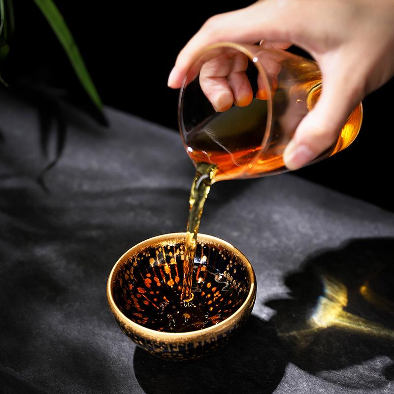 Golden Drops Jian Zhan- Kiln Temmoku