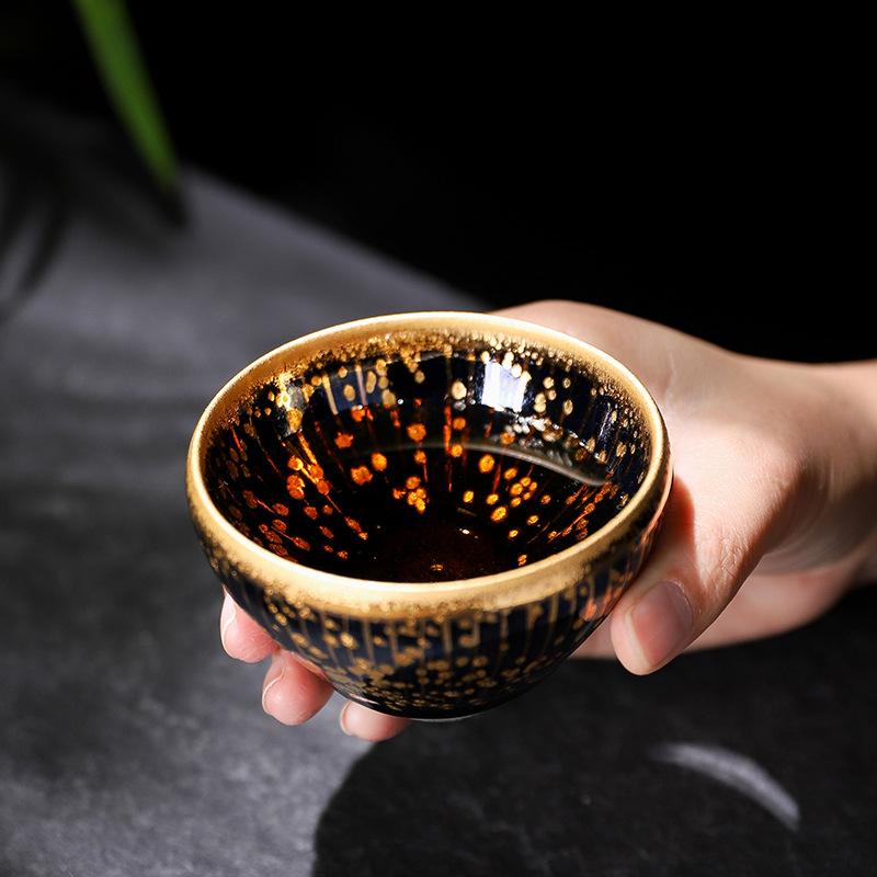 Golden Drops Jian Zhan- Kiln Temmoku
