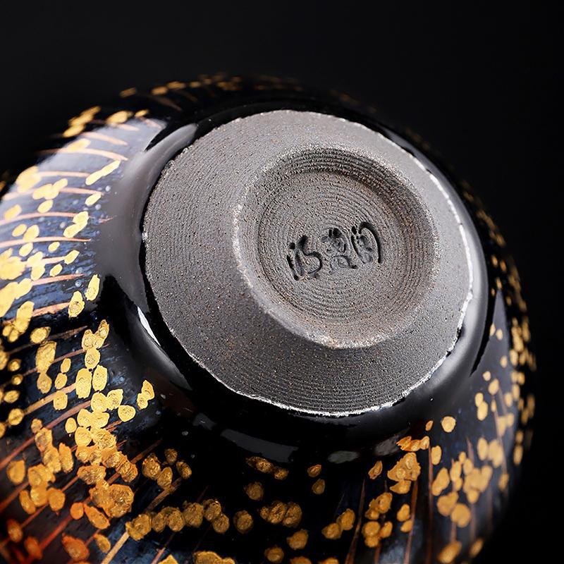 Golden Drops Jian Zhan- Kiln Temmoku
