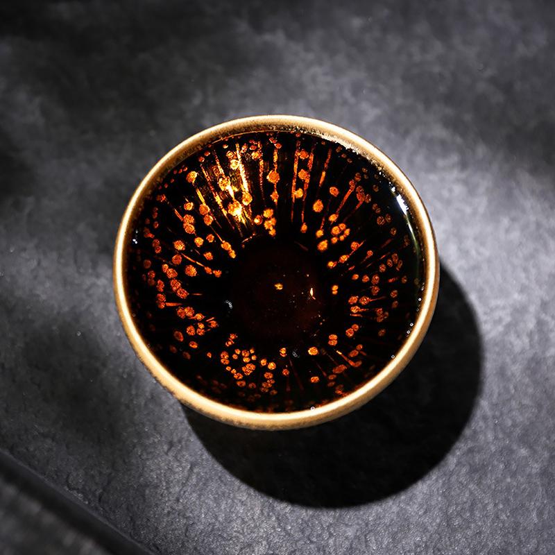 Golden Drops Jian Zhan- Kiln Temmoku