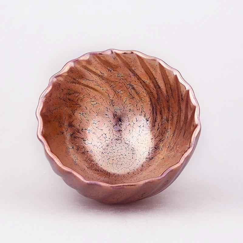 Rose Gold Jian Zhan- Kiln Temmoku
