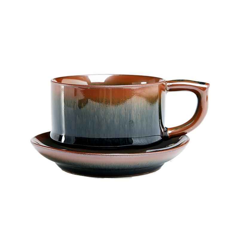 Palm Coffee Cup Jian Zhan- Kiln Temmoku