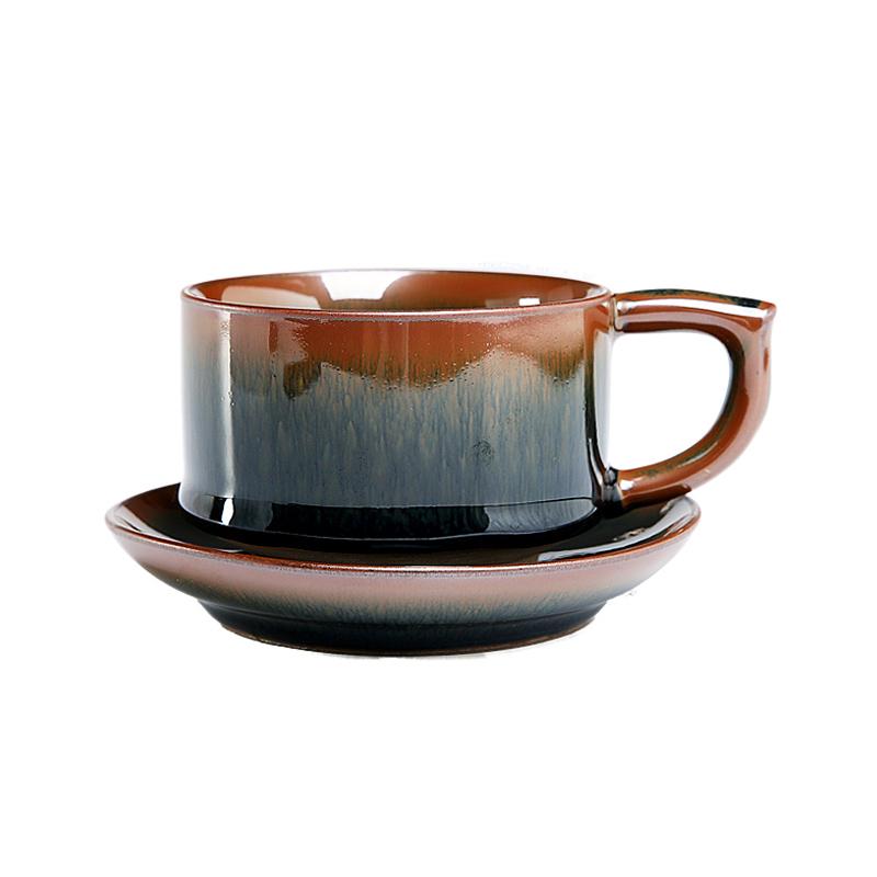 Palm Coffee Cup Jian Zhan- Kiln Temmoku