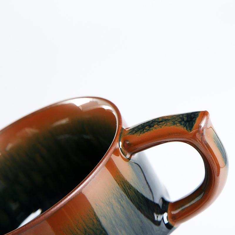 Palm Coffee Cup Jian Zhan- Kiln Temmoku