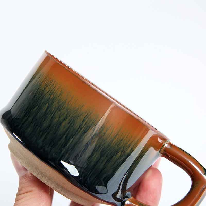 Palm Coffee Cup Jian Zhan- Kiln Temmoku