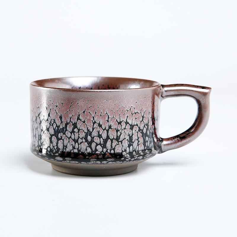 Succulent Coffee Cup Jian Zhan- Kiln Temmoku