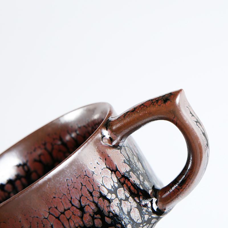 Succulent Coffee Cup Jian Zhan- Kiln Temmoku