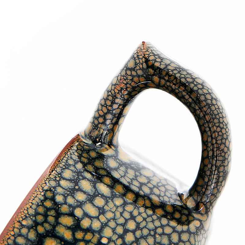 Wood Coffee Cup Jian Zhan- Kiln Temmoku